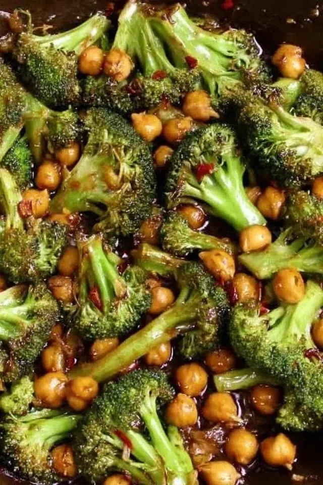 Broccoli Stir Fry with Chickpeas