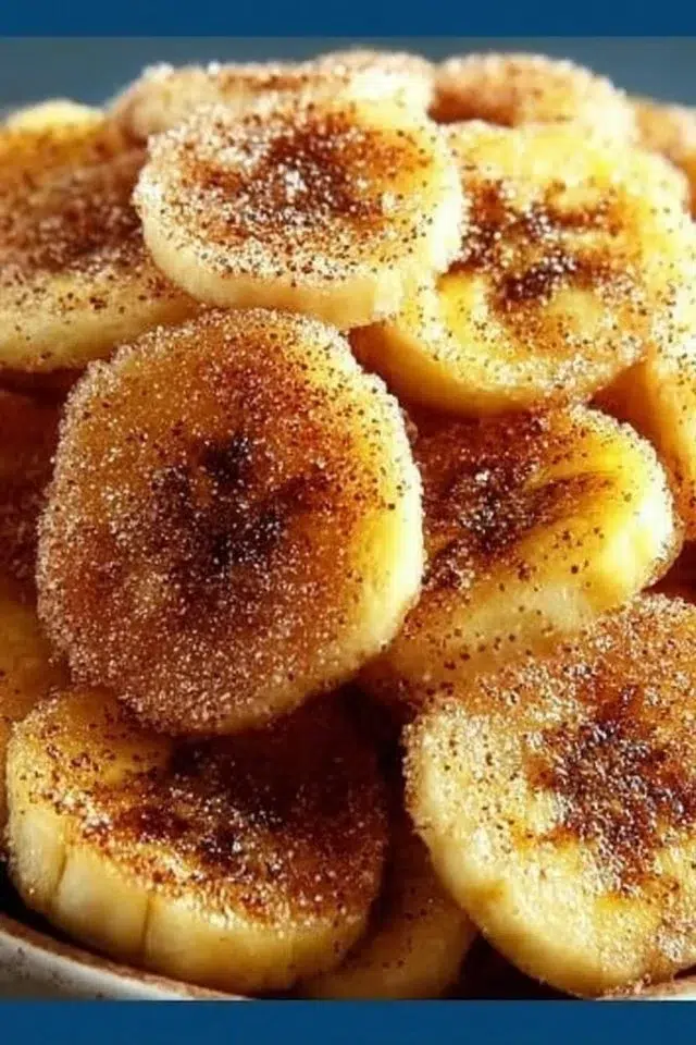 Cinnamon-Sugar Air Fryer Banana Chips