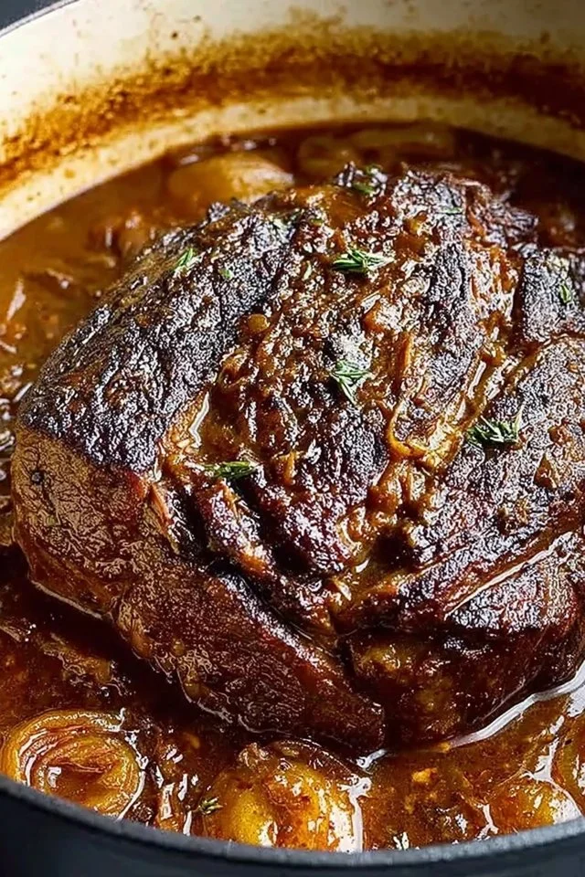 Comforting French Onion Pot Roast - theamazingfood