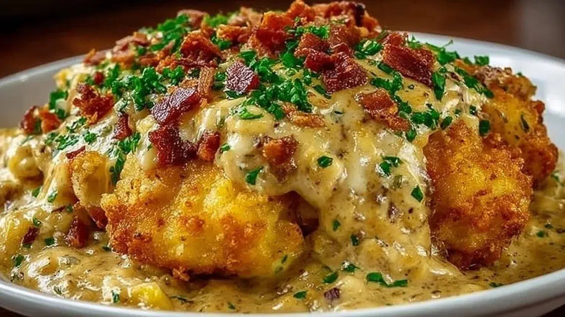 Delicious Cowboy Casserole served in a rustic dish, ideal for family meals