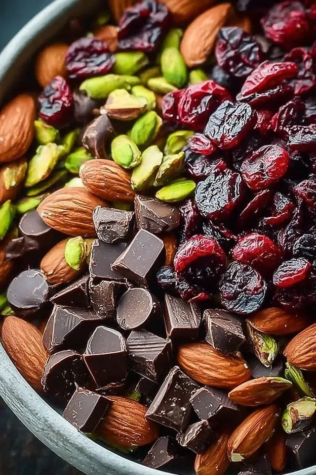 Dark Chocolate-Cherry Trail Mix for Anti-Inflammation