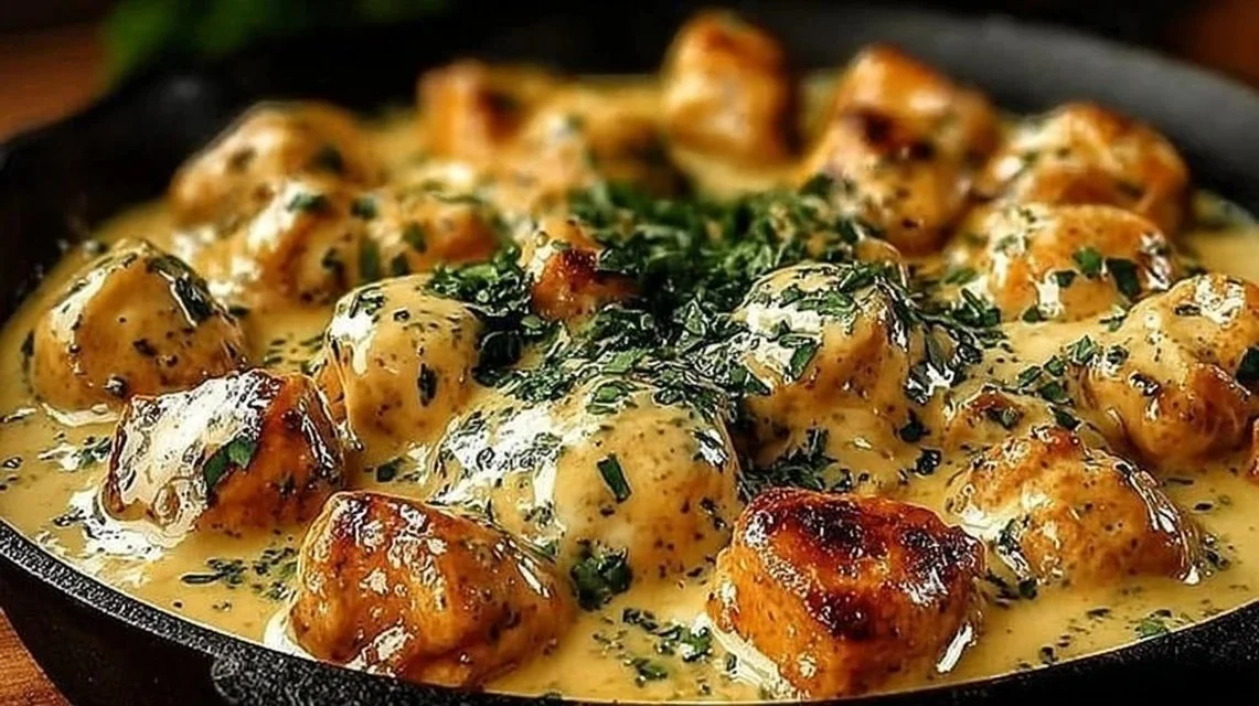 Delicious Texas Roadhouse Butter Chicken served with rice and garnished with herbs