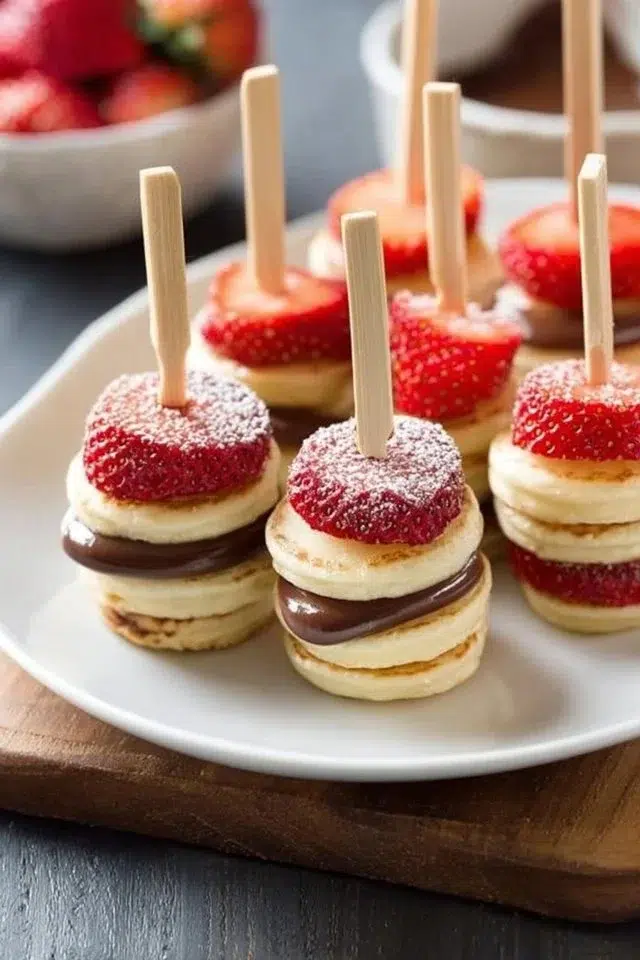 Gluten-Free Mini Pancake Skewers