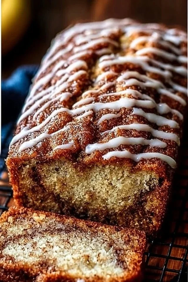 Homemade Cinnamon Swirl Banana Bread