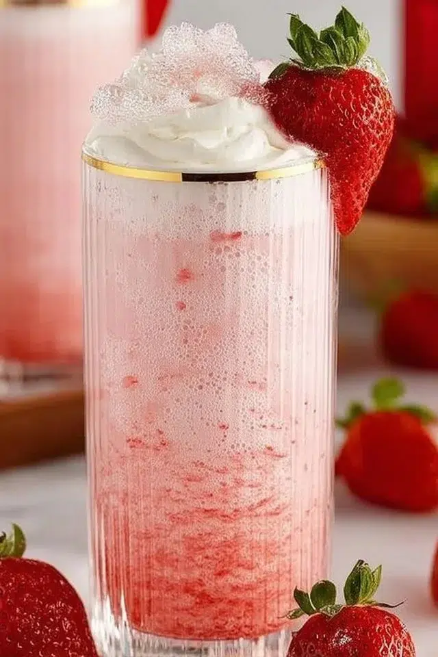 Homemade Strawberry Cream Soda