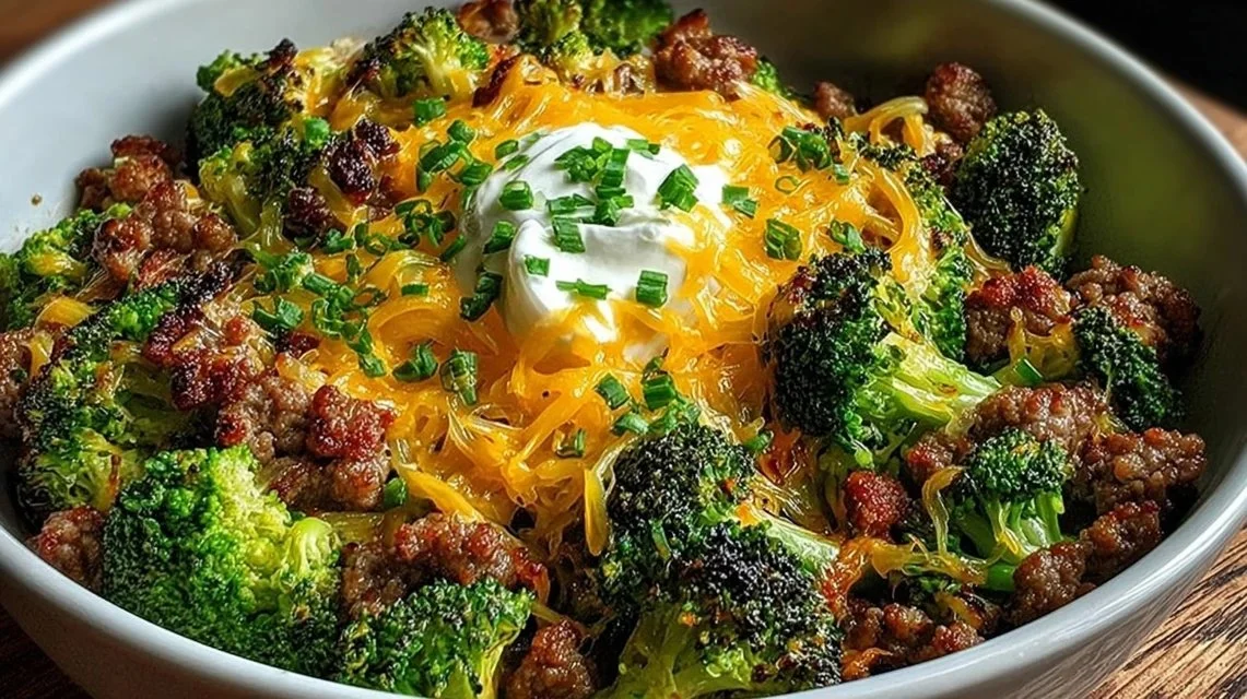 Keto Hamburger Broccoli Skillet: a flavorful low-carb meal with ground beef and broccoli.