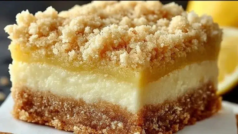 Delicious lemon crumb bars with a crumbly texture and citrus flavor