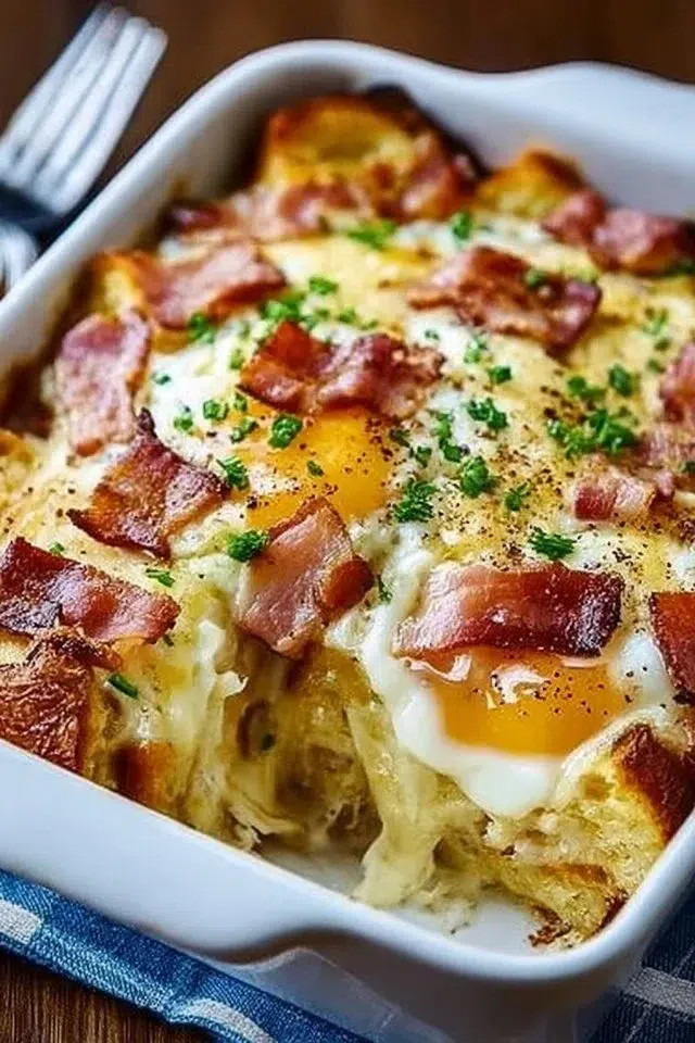 Overnight Eggs Benedict Casserole
