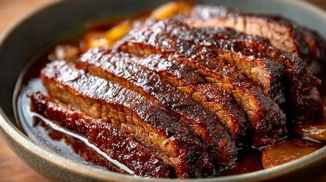 Slow cooker beef brisket recipe for tender, flavorful meat
