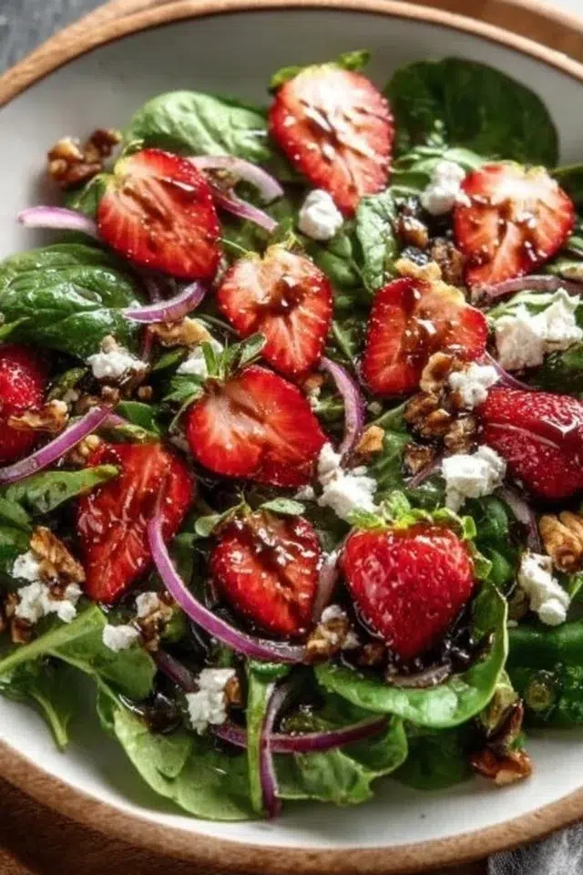 Spring Mix Salad with Balsamic Honey Dressing