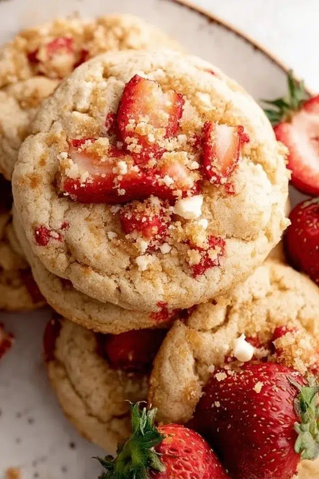 Strawberry Shortcake Cookies