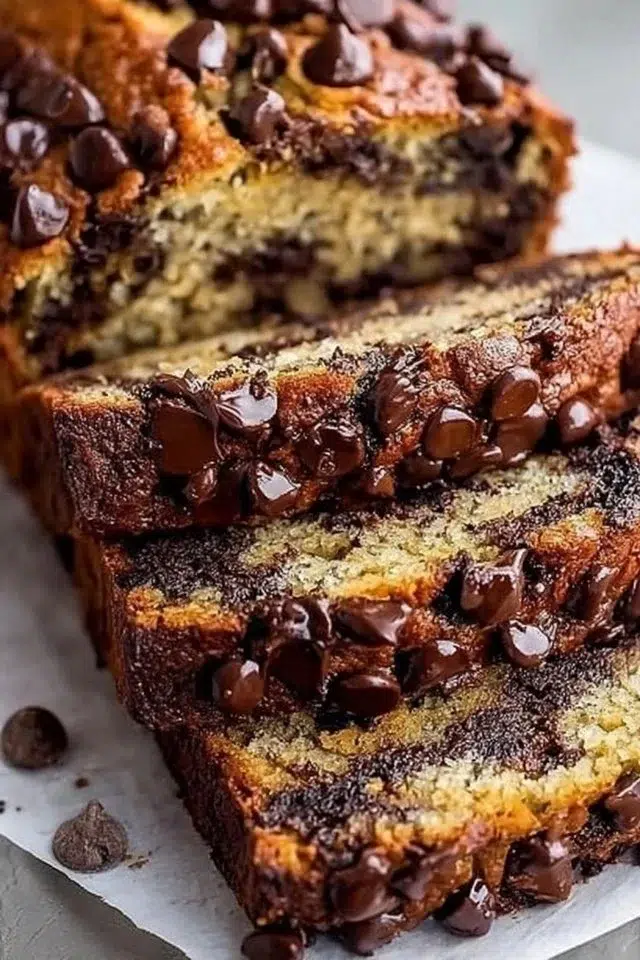 Super Moist Chocolate Chip Banana Bread Recipe