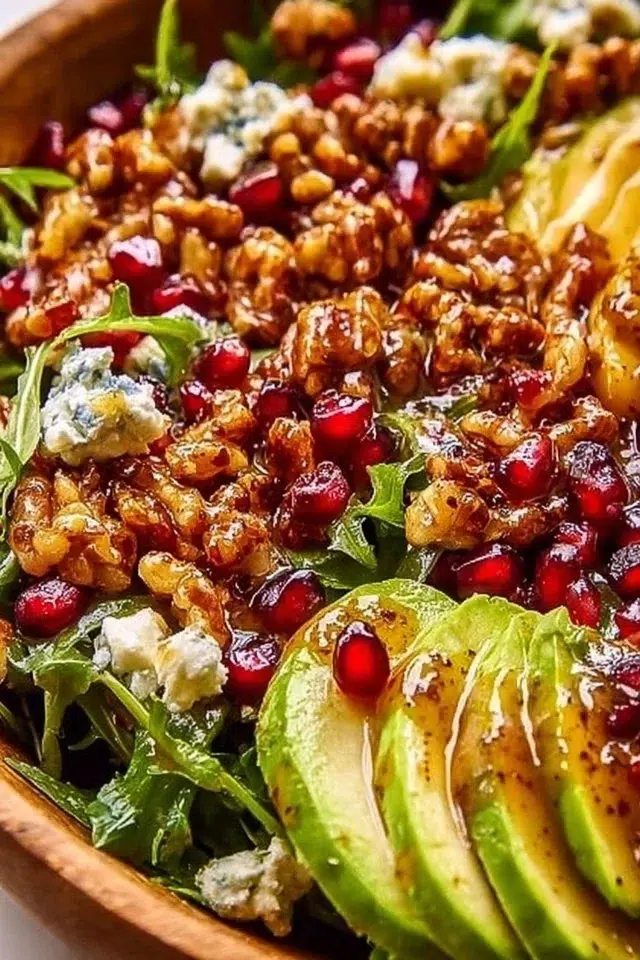 Winter Christmas Salad with Honey Mustard Dressing