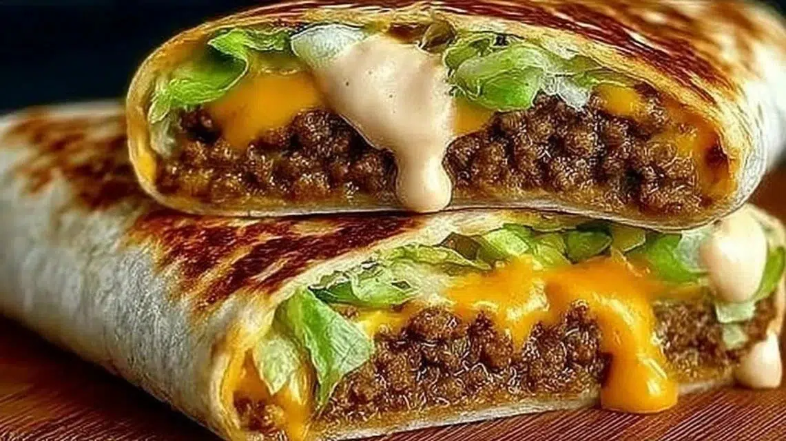 Delicious Big Mac Wraps featuring classic Big Mac ingredients in a convenient wrap