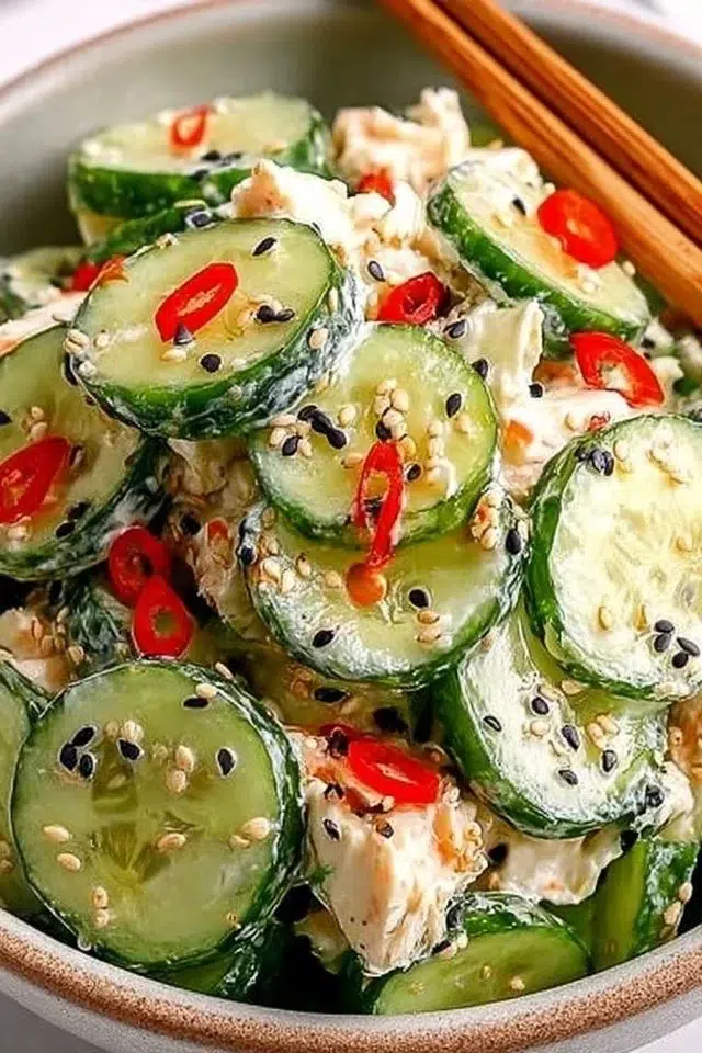 California Roll Cucumber Salad