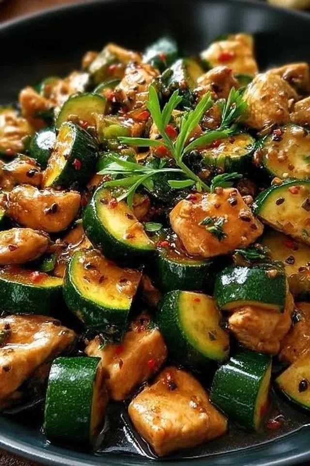 Chicken Zucchini Stir Fry