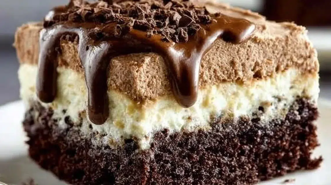 Delicious Chocolate Italian Love Cake with rich chocolate layers and creamy frosting