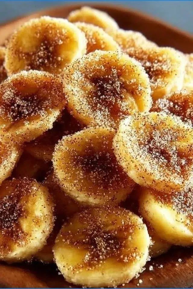 Cinnamon-Sugar Air Fryer Banana Chips