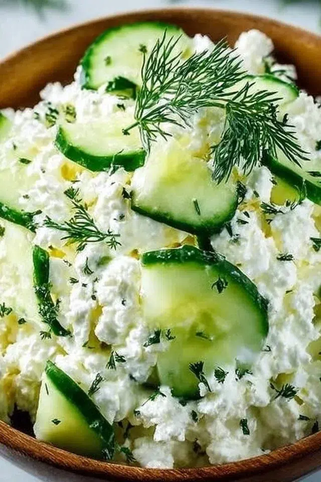 Cottage Cheese and Cucumber Salad