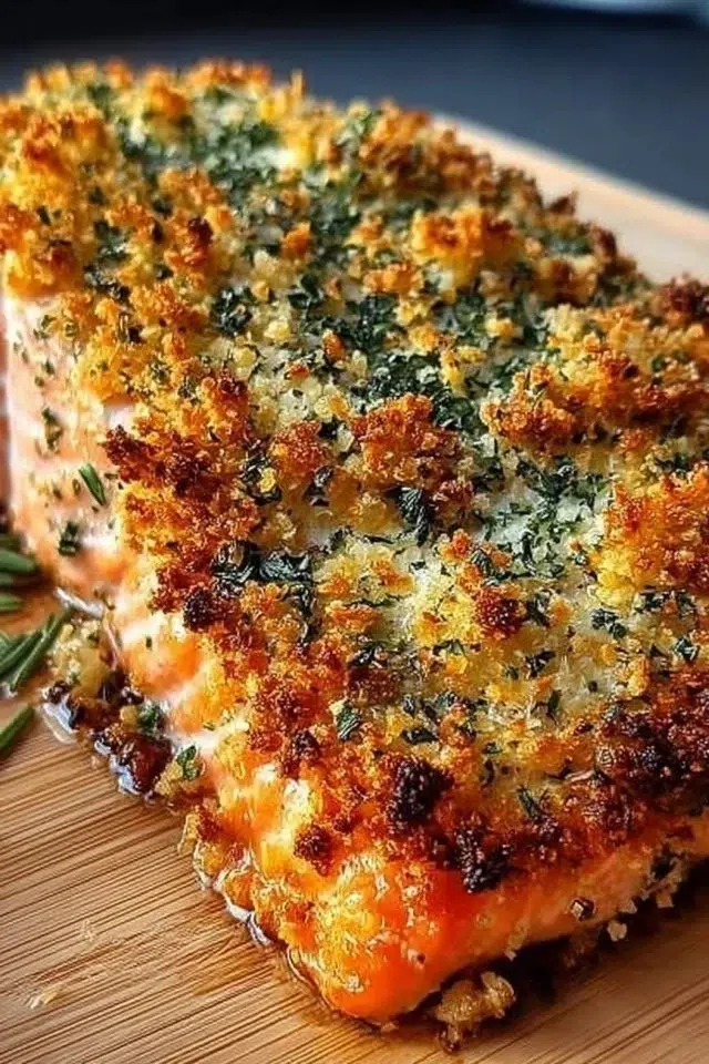 Crispy Parmesan Salmon Bake