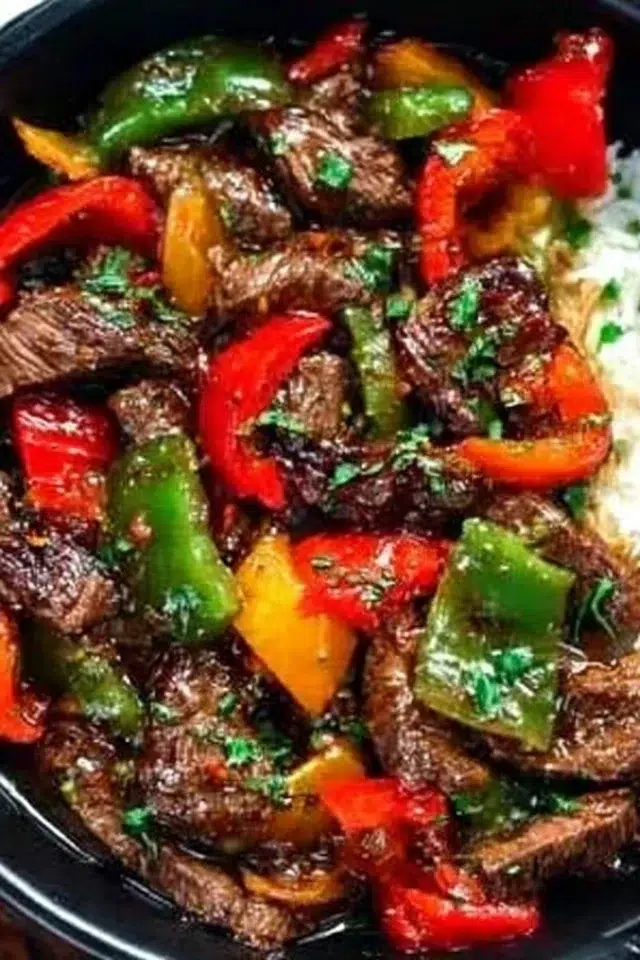 Crockpot Pepper Steak