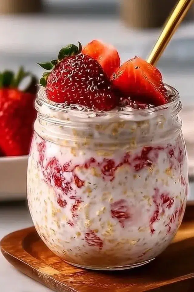 Delicious Strawberry Greek Yogurt Overnight Oats Recipe to Try