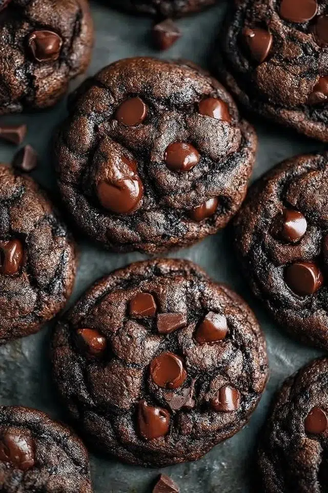 Double Chocolate Chip Cookies