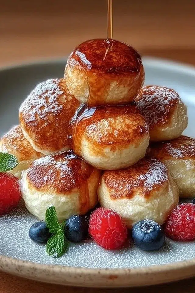 Fluffy Pancake Balls