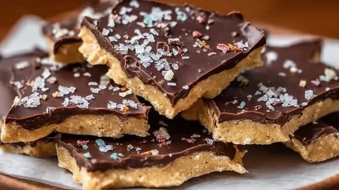 Homemade Greek Yogurt Bark with fresh fruits and nuts