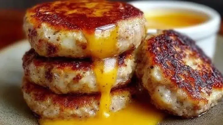 Homemade McGriddle Muffins served with syrup for a delicious breakfast