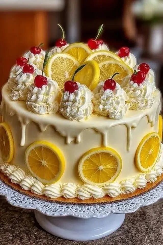 Italian Lemon Cream Cake
