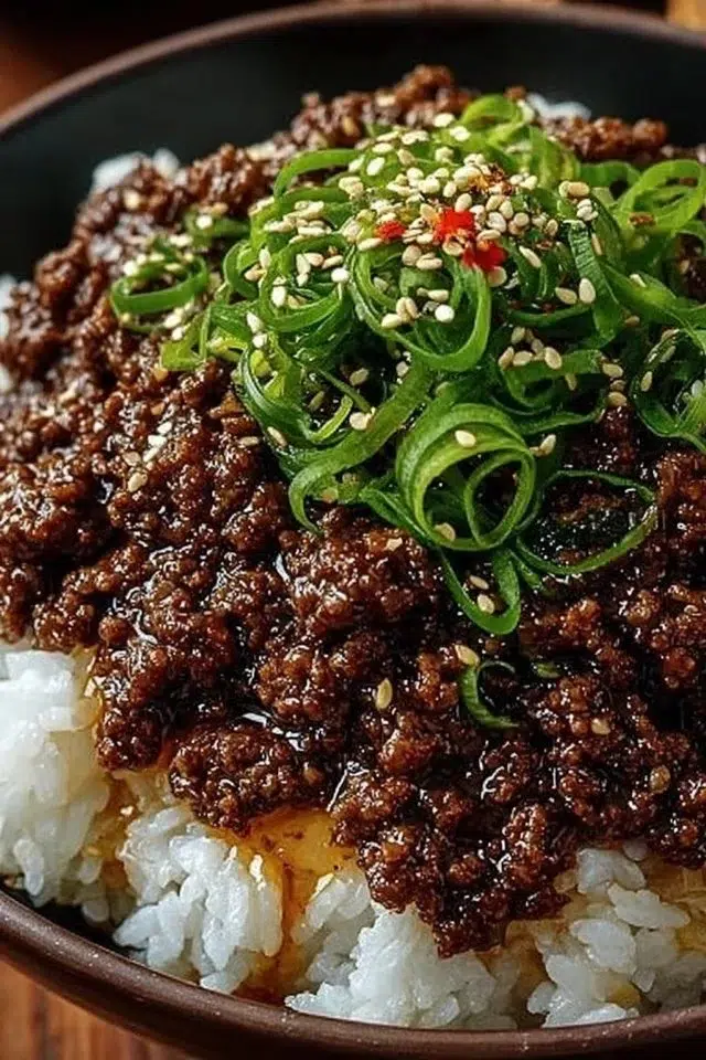 Korean Ground Beef Bowl