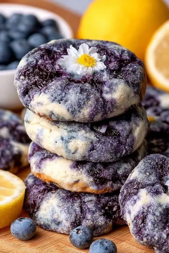 Lemon Blueberry Cheesecake Cookies