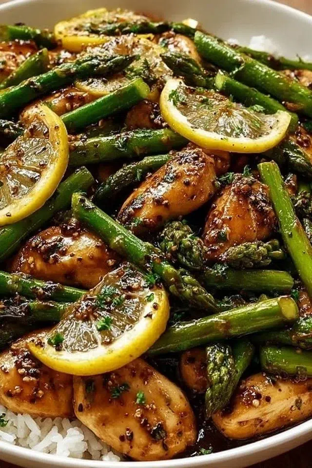 Lemon Chicken Asparagus Stir-Fry