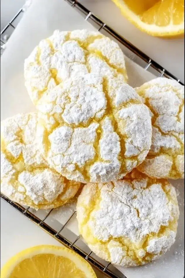 Lemon Crinkle Cookies