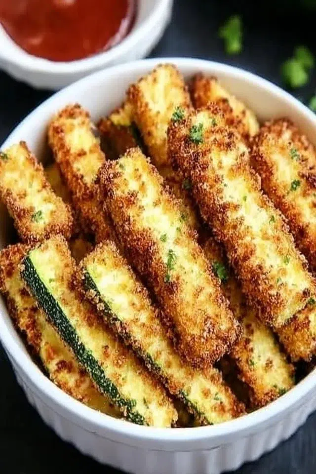 Low Calorie Air Fryer Zucchini Fries