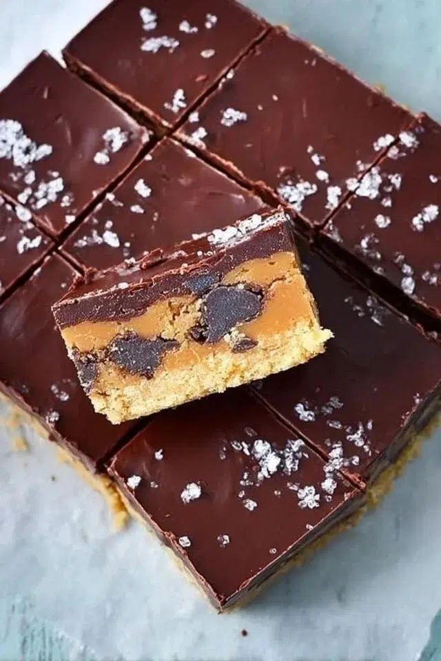 No Bake Cookie Dough Bars