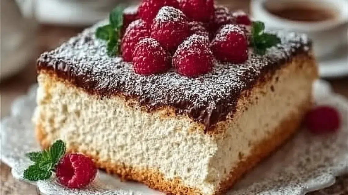 Slice of Quick & Easy Italian Love Cake on a plate with a fork
