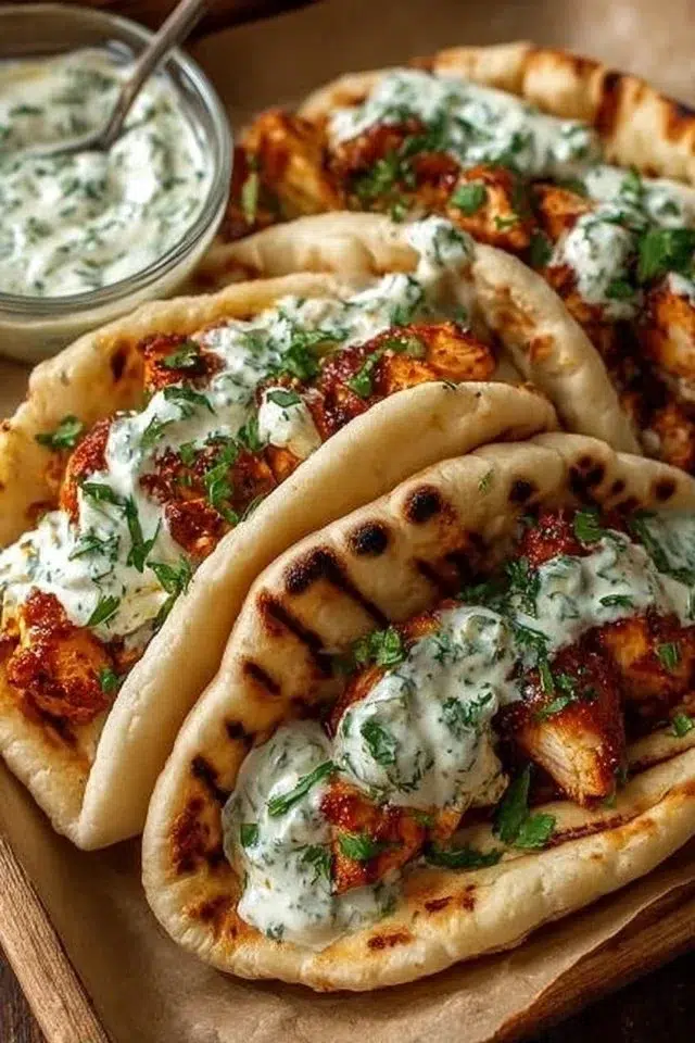 Sheet Pan Chicken Pitas with Herby Ranch