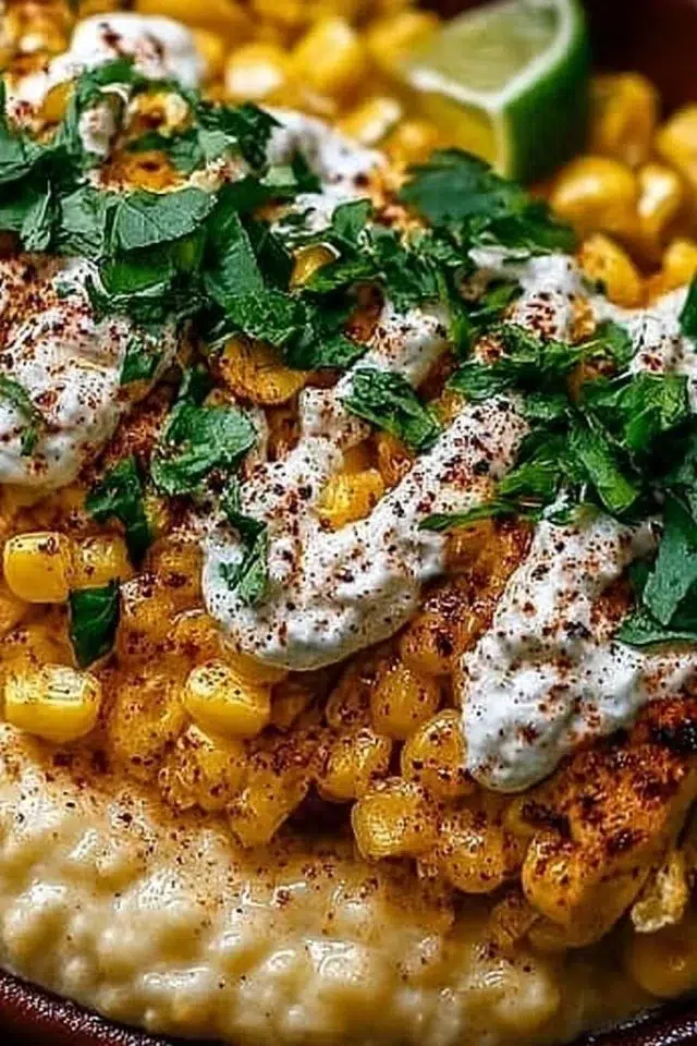 Slow Cooker Street Corn Chicken