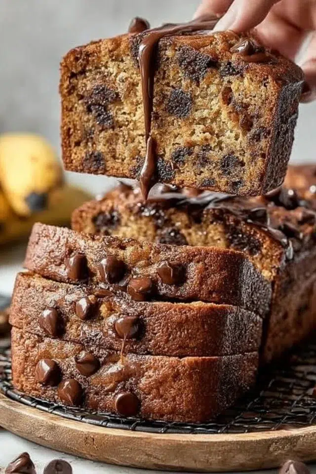 Super Moist Chocolate Chip Banana Bread