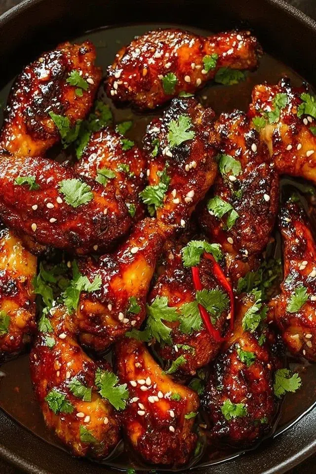 Sweet and Spicy Chicken Wings