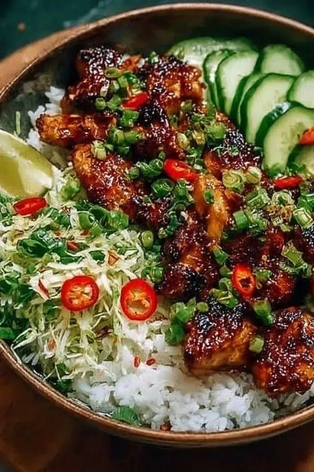 Sweet Chili Chicken Rice Bowl