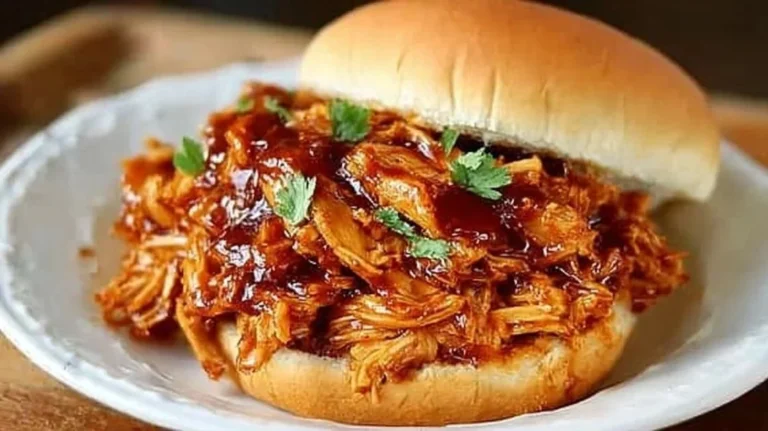 Delicious crockpot BBQ chicken served with side dishes