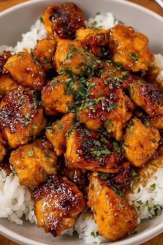 20 Minute Honey Garlic Chicken Bites
