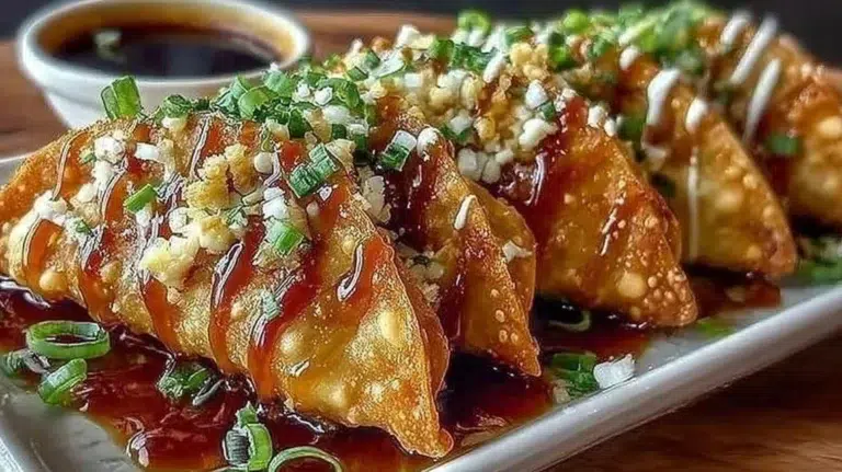 Plate of Applebee's Chicken Wonton Tacos with savory chicken and crisp toppings.