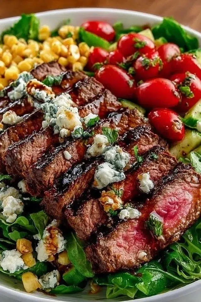 Balsamic Steak Salad Creation