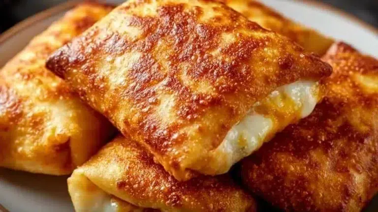 Delicious Beef and Cheese Chimichangas served with salsa and sour cream