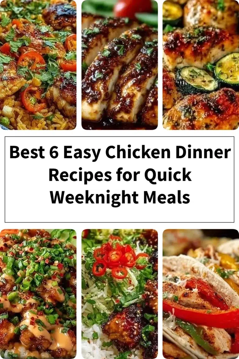 Easy chicken dinner recipes for quick weeknight meals