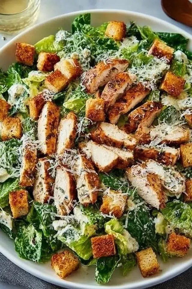 BEST Chicken Caesar Salad